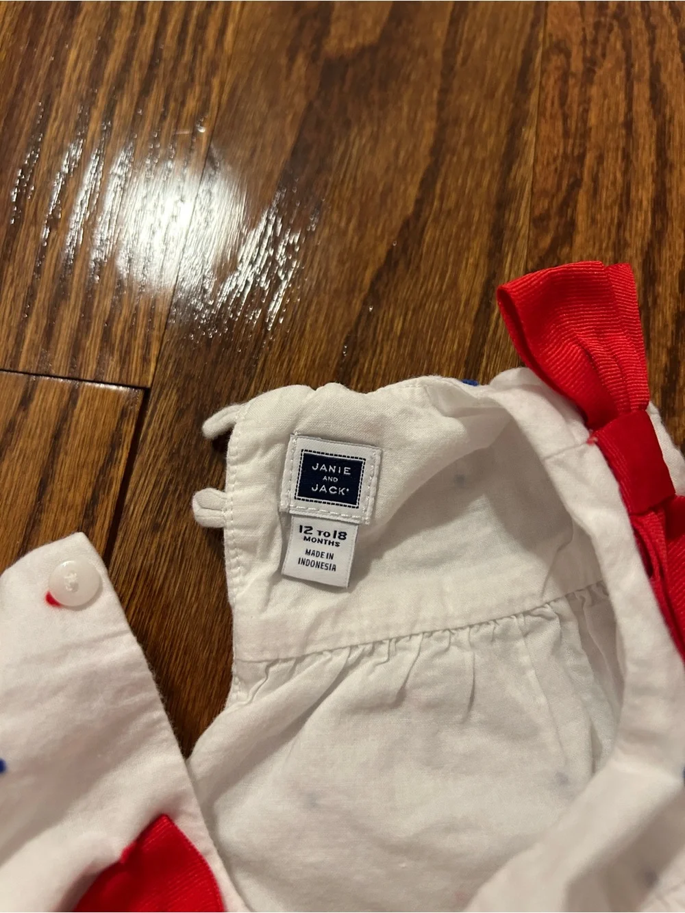 Janie and Jack White Polka Dot Tank, Bloomers & Headband with Red Bows